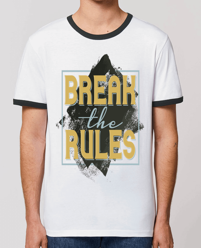 T-Shirt Contrasté Unisexe Stanley RINGER Break the rules by Perfect designers