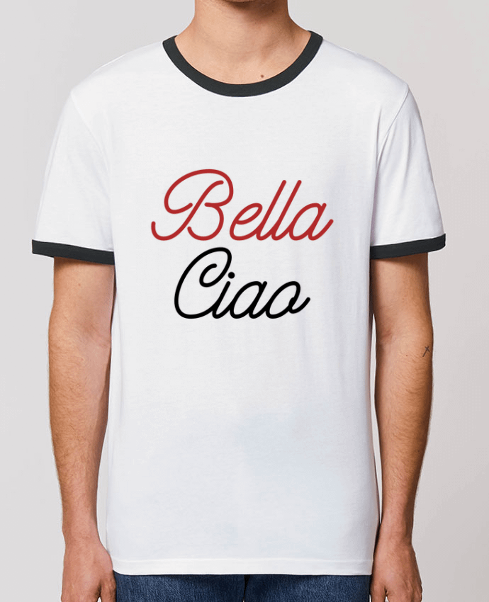 Unisex ringer t-shirt Ringer Bella Ciao by lecartelfrancais