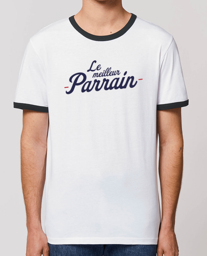 T-Shirt Contrasté Unisexe Stanley RINGER Le meilleur Parrain by tunetoo