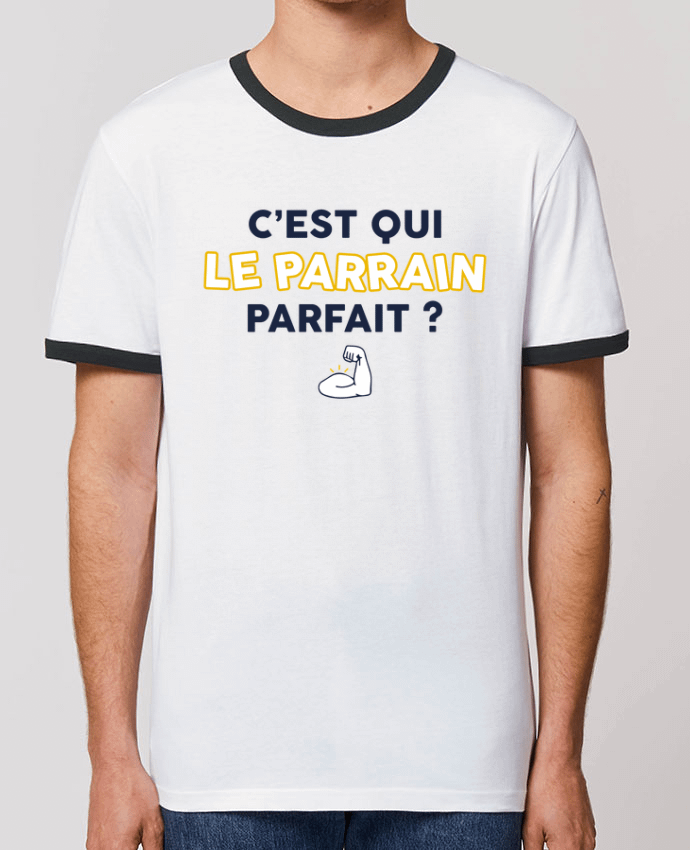 Unisex ringer t-shirt Ringer C'est qui le byrain byfait ? by tunetoo