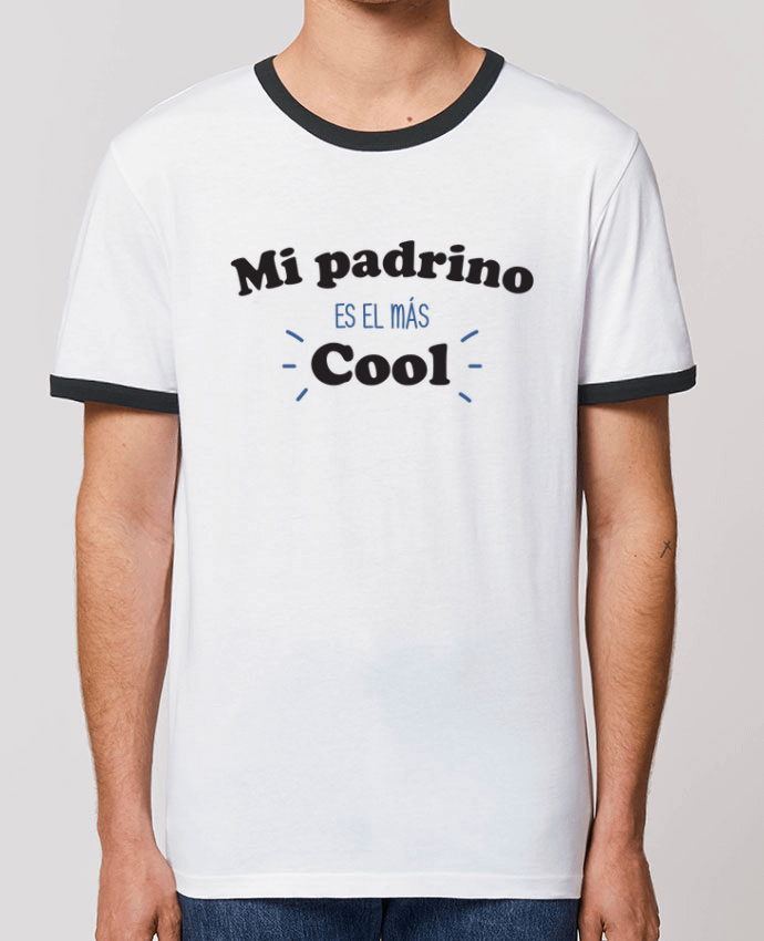 CAMISETA BORDES EN CONTRASTE UNISEX Stanley RINGER Mi padrino es el más cool por tunetoo