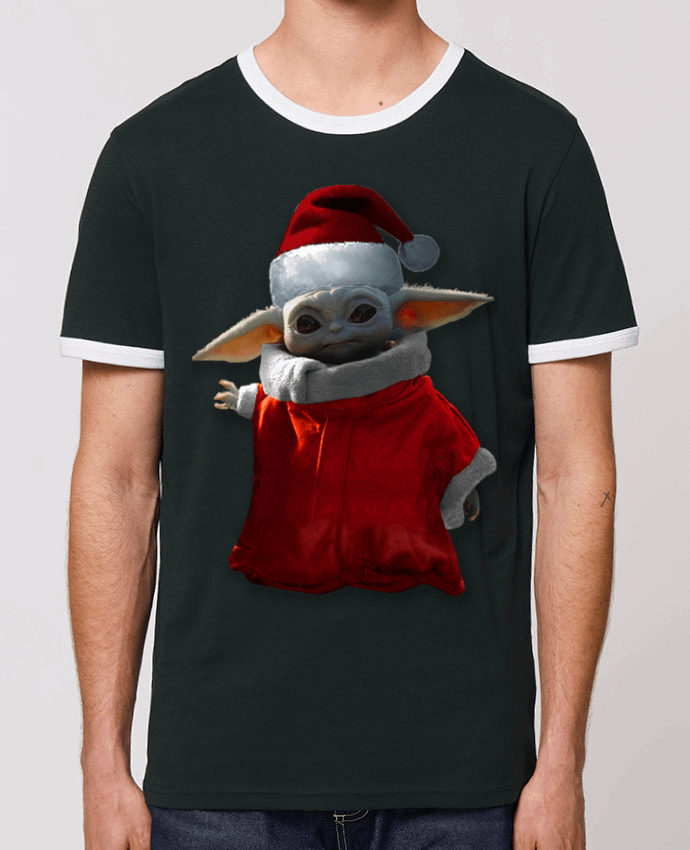T-Shirt Contrasté Unisexe Stanley RINGER Baby Yoda lutin de Noël by Kaarto