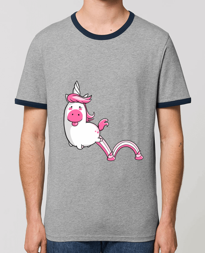 T-shirt Licorne Sautillante - Version rose par Tomi Ax - tomiax.fr