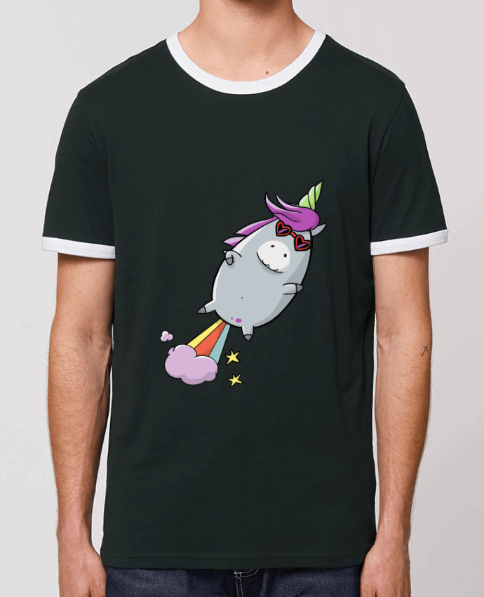 CAMISETA BORDES EN CONTRASTE UNISEX Stanley RINGER Licorne à propulsion naturelle por Tomi Ax - tomiax.fr