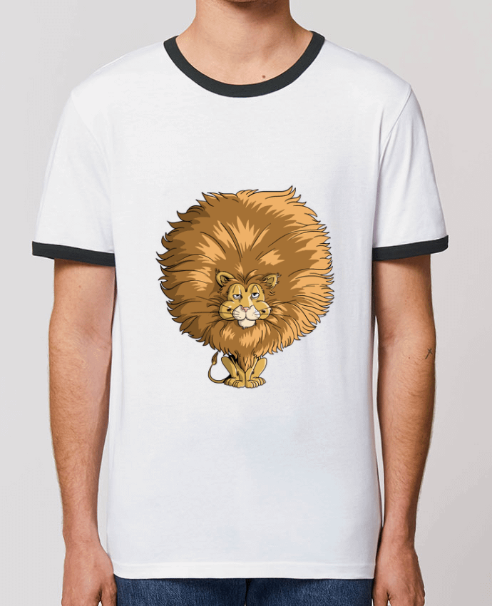 CAMISETA BORDES EN CONTRASTE UNISEX Stanley RINGER Lion à grosse crinière por Tomi Ax - tomiax.fr