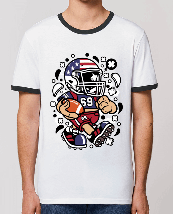 T-shirt Football Américain Cartoon | By Kap Atelier Cartoon par Kap Atelier