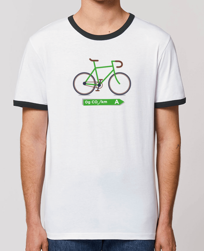 Unisex ringer t-shirt Ringer Vélo écolo by tunetoo