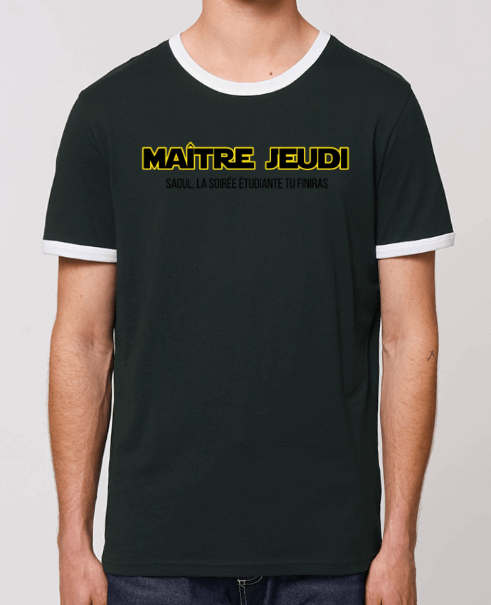 CAMISETA BORDES EN CONTRASTE UNISEX Stanley RINGER Maître jeudi por tunetoo