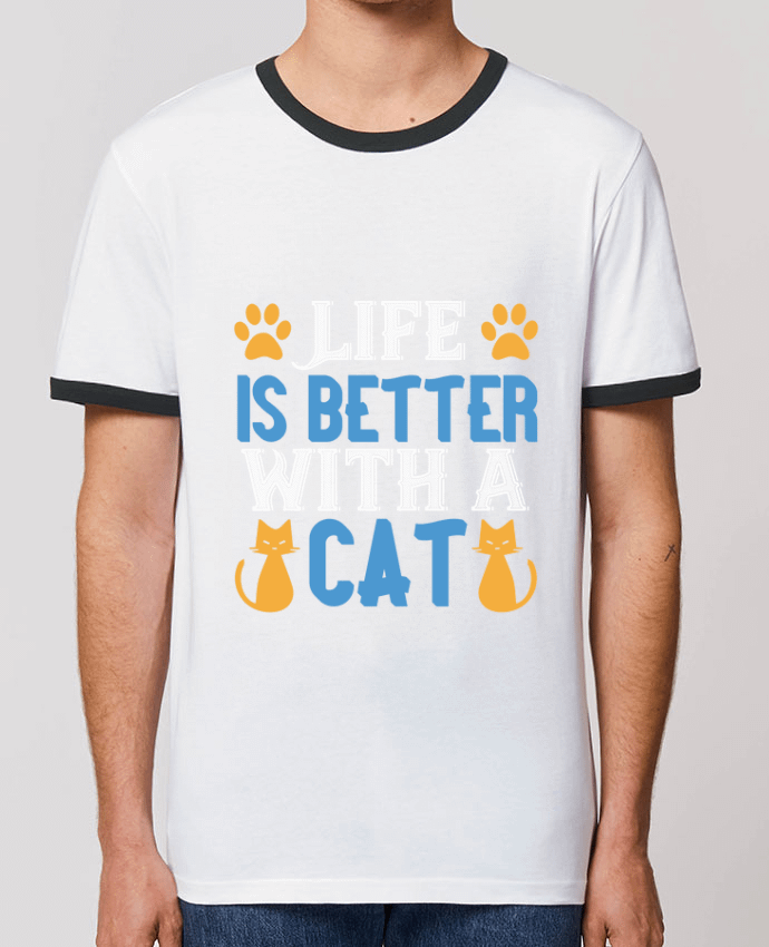 T-shirt La vie est meilleure avec un chat par Boxsoo