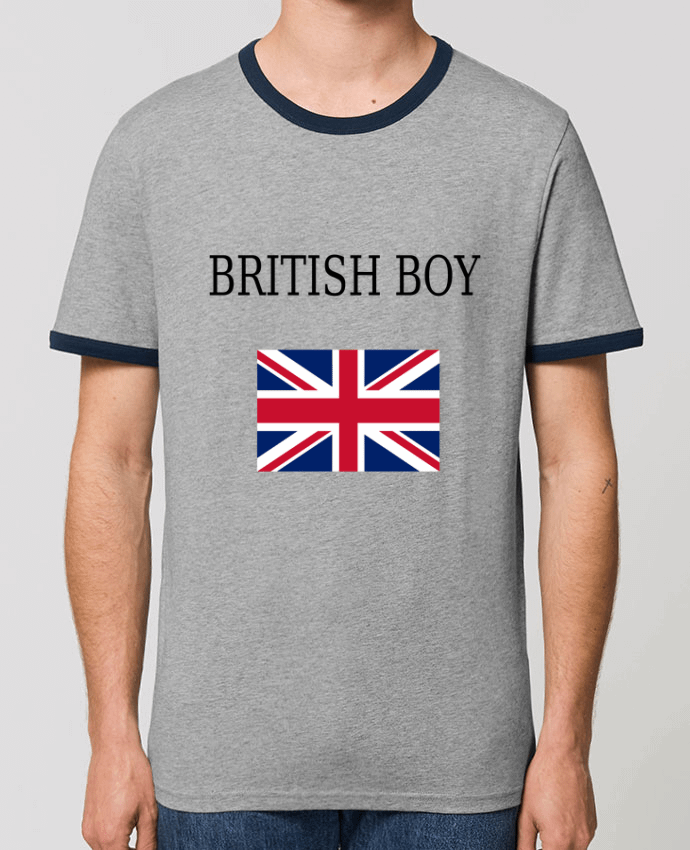 Unisex ringer t-shirt Ringer BRITISH BOY by Dott
