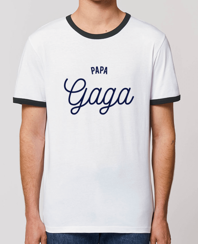 T-Shirt Contrasté Unisexe Stanley RINGER Papa Gaga by tunetoo