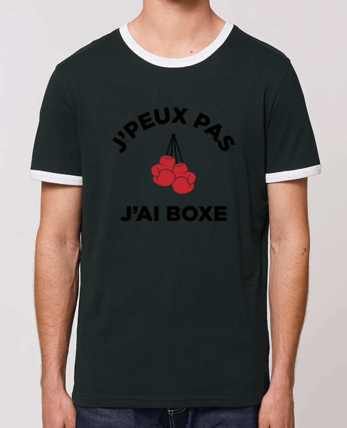 CAMISETA BORDES EN CONTRASTE UNISEX Stanley RINGER J'peux pas j'ai boxe por tunetoo