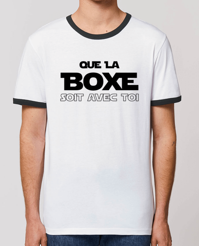 Unisex ringer t-shirt Ringer Que la boxe soit avec toi by tunetoo
