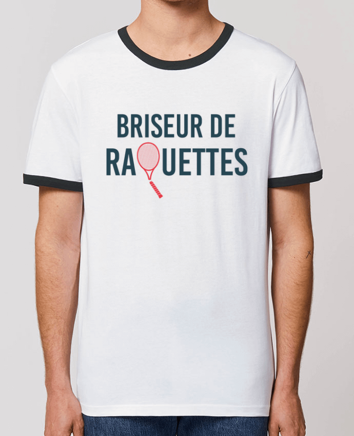 Unisex ringer t-shirt Ringer Briseur de raquettes by tunetoo