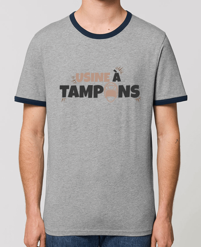 CAMISETA BORDES EN CONTRASTE UNISEX Stanley RINGER Usine à tampons - Rugby por tunetoo