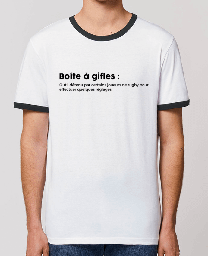 Unisex ringer t-shirt Ringer Boîte à gifles - Rugby by tunetoo