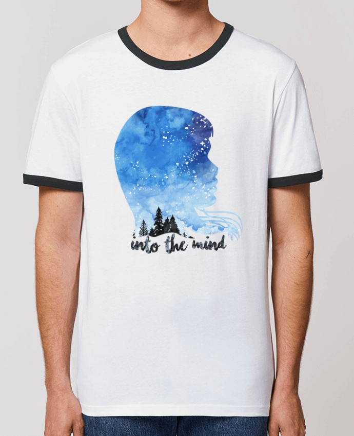 T-shirt PROFIL AQUARELLE NUIT -INTO THE MIND par icône