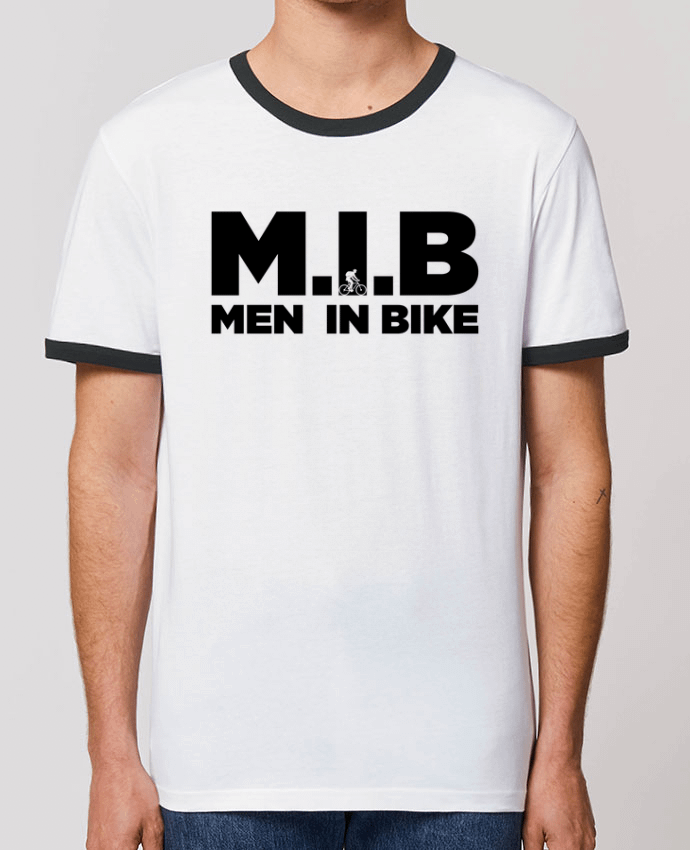 Unisex ringer t-shirt Ringer Men In Bike by tunetoo