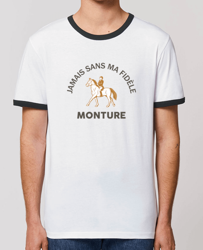 Unisex ringer t-shirt Ringer Jamais sans ma fidèle monture by tunetoo