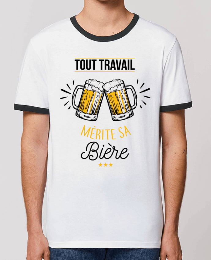 T-shirt Tout travail mérite sa bière par La boutique de Laura