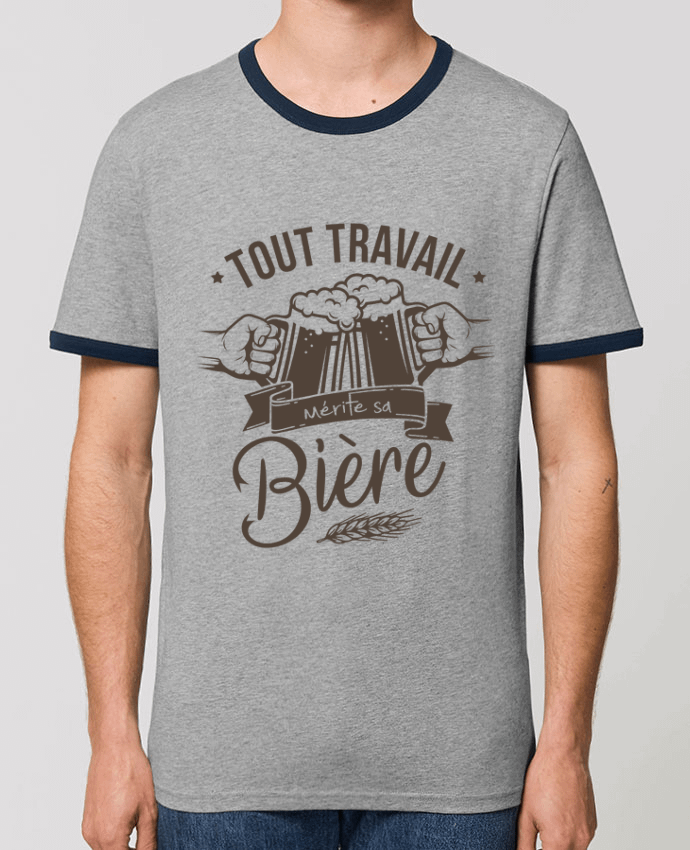 T-shirt Tout travail mérite sa bière par La boutique de Laura