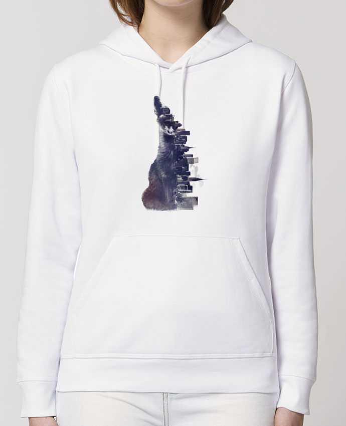 Sweat-Shirt Capuche Essentiel Unisexe Drummer Fox from the city Par robertfarkas