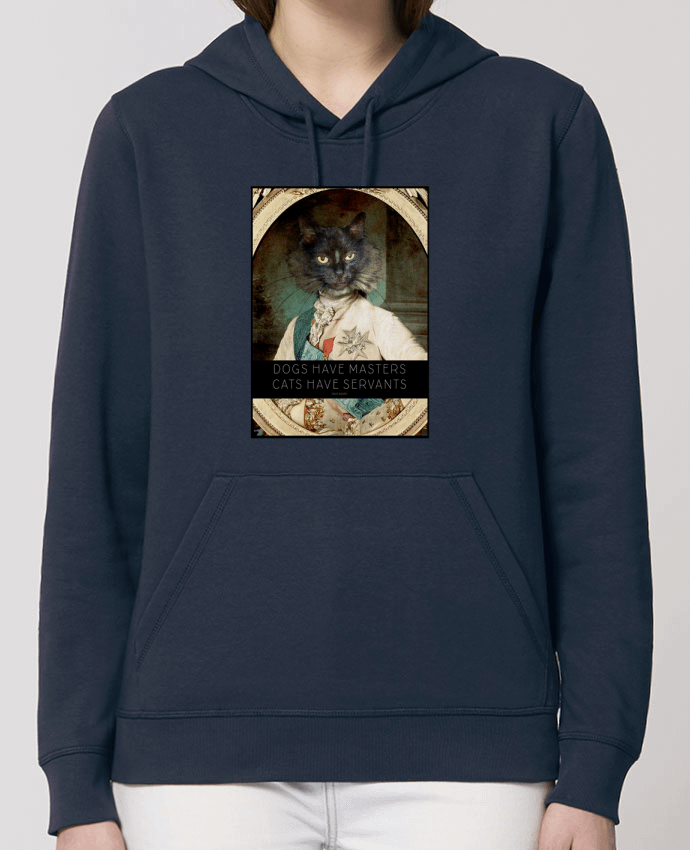 Sweat-Shirt Capuche Essentiel Unisexe Drummer King Cat Par Tchernobayle