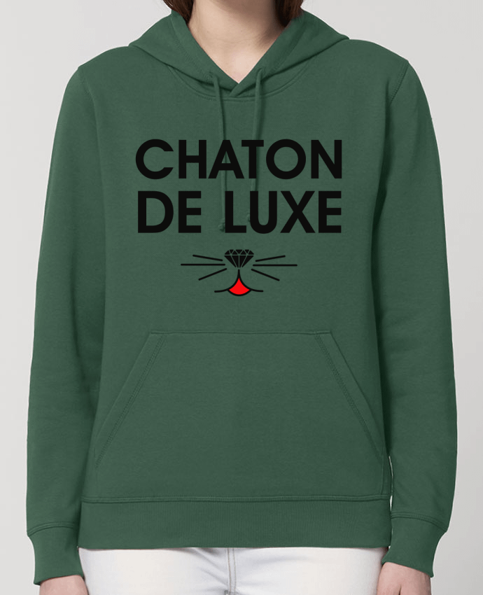 Sweat-Shirt Capuche Essentiel Unisexe Drummer Chaton de luxe Par tunetoo