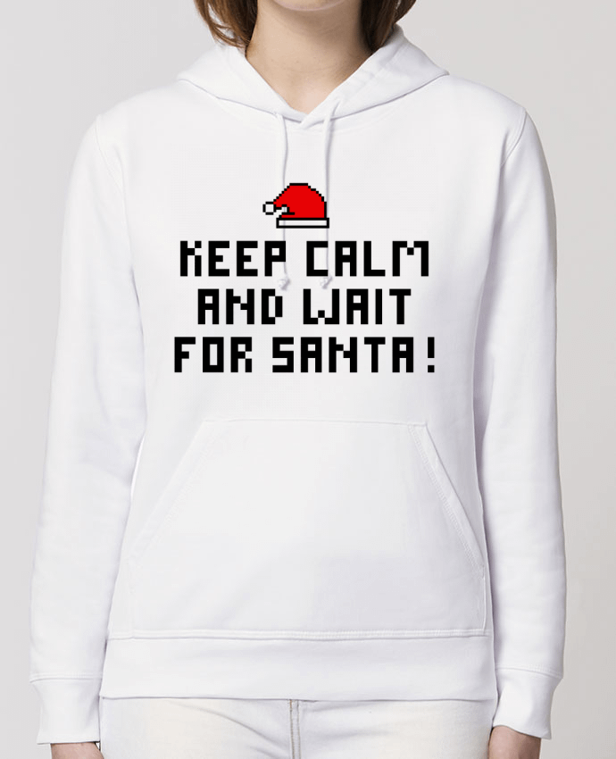 Sweat-Shirt Capuche Essentiel Unisexe Drummer Keep calm and wait for Santa ! Par tunetoo