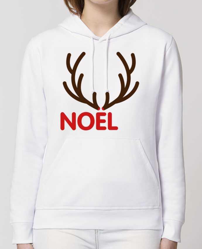 Sweat-Shirt Capuche Essentiel Unisexe Drummer Noël avec bois de renne Par tunetoo