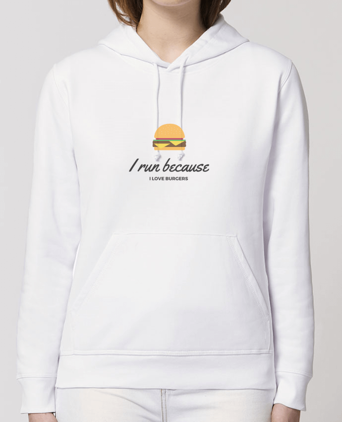 Hoodie I run because I love burgers Par Dream & Inspire