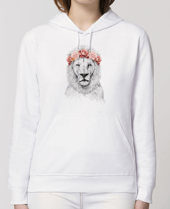 Sweat-Shirt Capuche Essentiel Unisexe Drummer Festival Lion Par Balàzs Solti