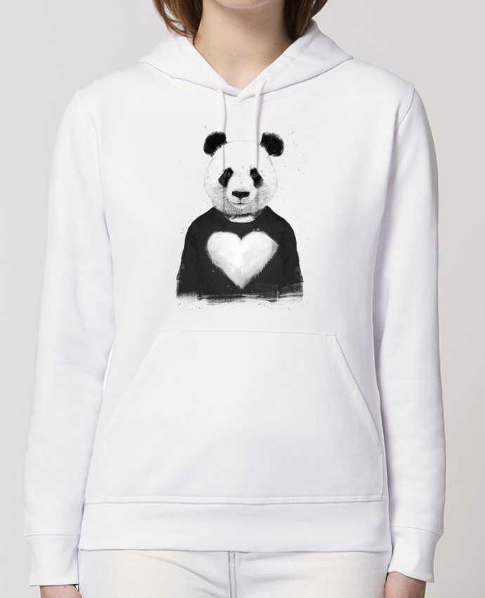 Sweat-Shirt Capuche Essentiel Unisexe Drummer lovely_panda Par Balàzs Solti