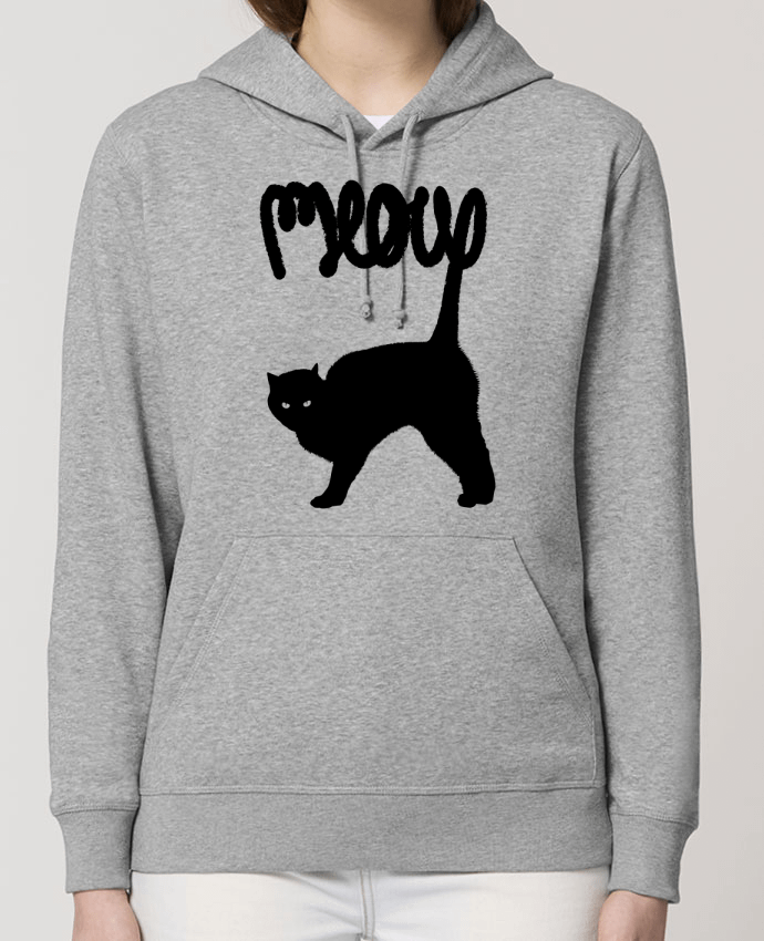 Sweat-Shirt Capuche Essentiel Unisexe Drummer Meow Par Florent Bodart