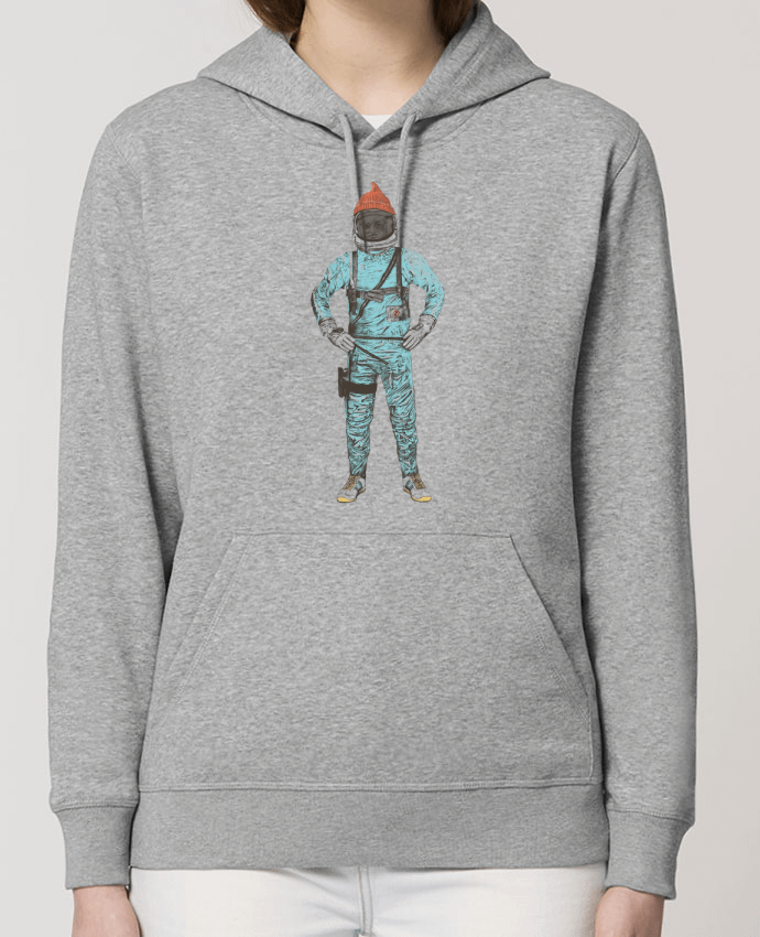 Sweat-Shirt Capuche Essentiel Unisexe Drummer Zissou in space Par Florent Bodart