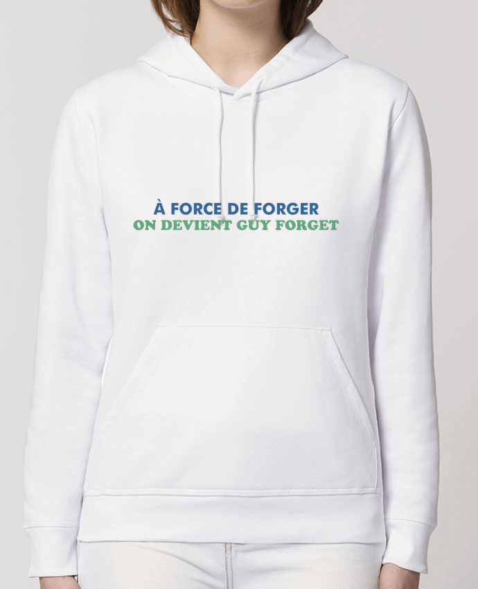 Sweat-Shirt Capuche Essentiel Unisexe Drummer A force de forger Par tunetoo