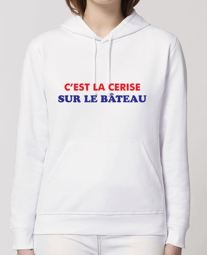 Sweat-Shirt Capuche Essentiel Unisexe Drummer C'est la cerise sur le bâteau Par tunetoo