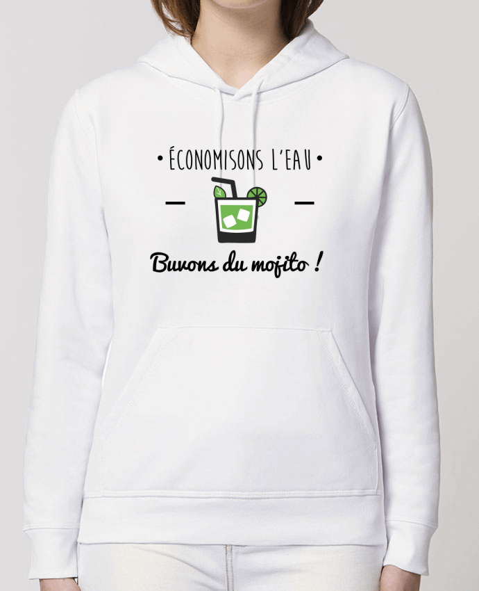 Hoodie Économisons l'eau, buvons du mojito ! Humour , alcool , citations Par Benichan