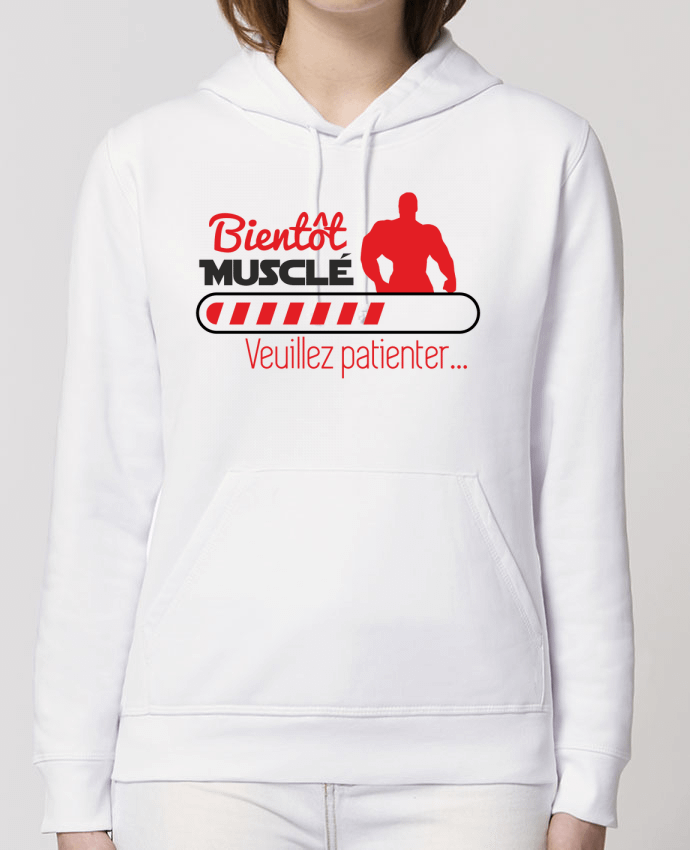 Hoodie Bientôt musclé, musculation, muscu, humour Par Benichan