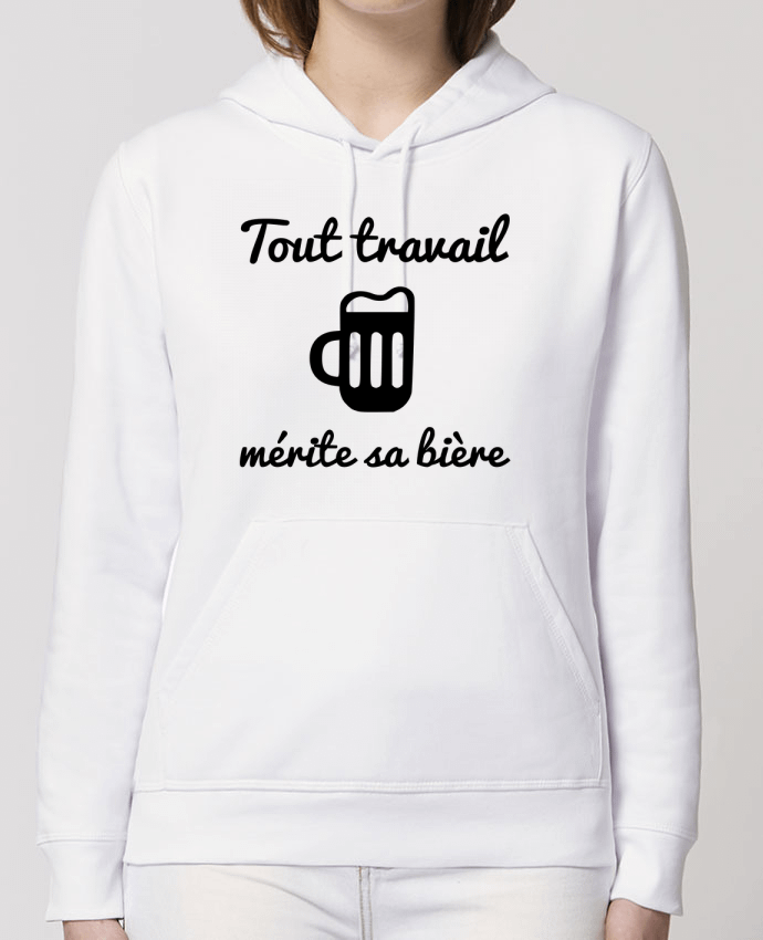 Hoodie Tout travail mérite sa bière, humour, citations Par Benichan