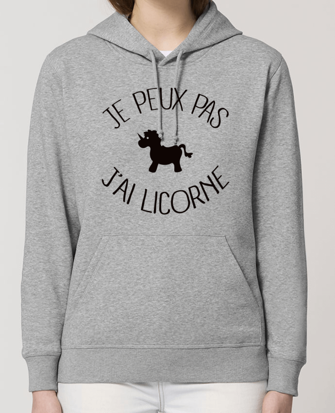 Sweat-Shirt Capuche Essentiel Unisexe Drummer Je peux pas j'ai licorne Par Freeyourshirt.com