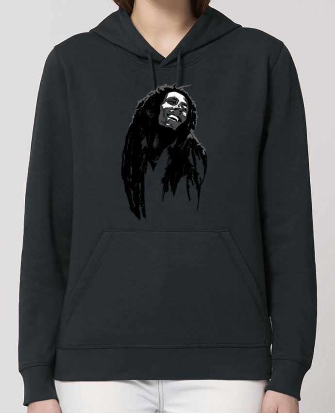Sweat-Shirt Capuche Essentiel Unisexe Drummer Bob Marley Par Graff4Art