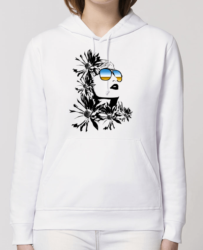 Sweat-Shirt Capuche Essentiel Unisexe Drummer women Par Graff4Art