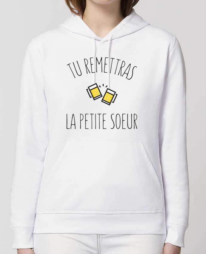 Sweat-Shirt Capuche Essentiel Unisexe Drummer Tu me remettras la petite soeur Par tunetoo