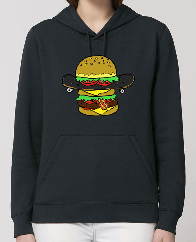 Sweat-Shirt Capuche Essentiel Unisexe Drummer Skateburger Par Salade