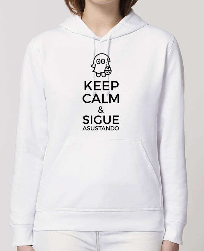 Sweat-Shirt Capuche Essentiel Unisexe Drummer Keep Calm and Sigue Asustando Par tunetoo