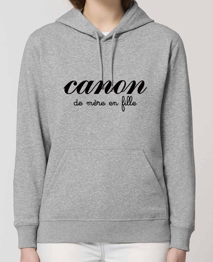 Sweat-Shirt Capuche Essentiel Unisexe Drummer Canon de mère en fille Par Freeyourshirt.com