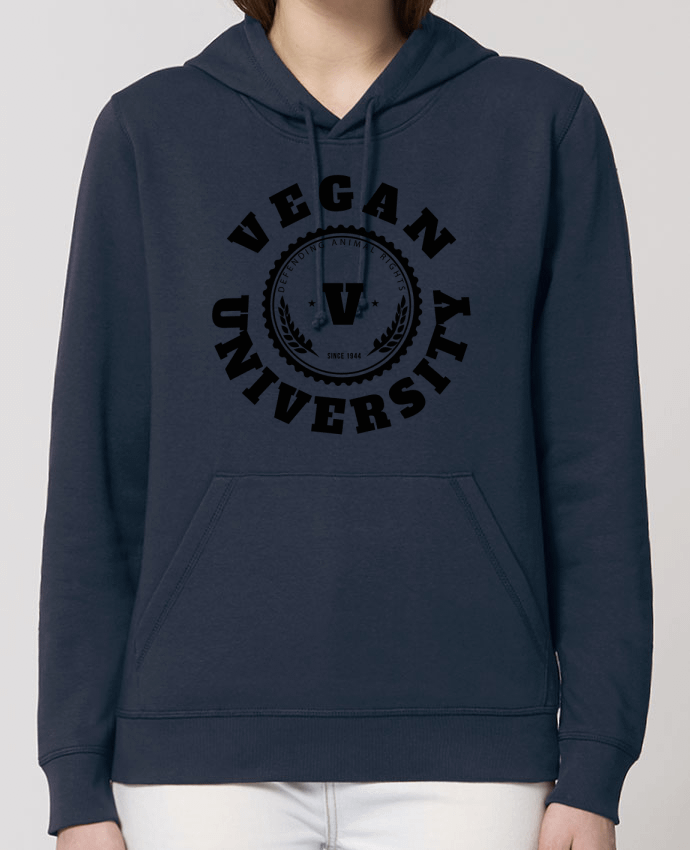 Sweat-Shirt Capuche Essentiel Unisexe Drummer Vegan University Par Les Caprices de Filles