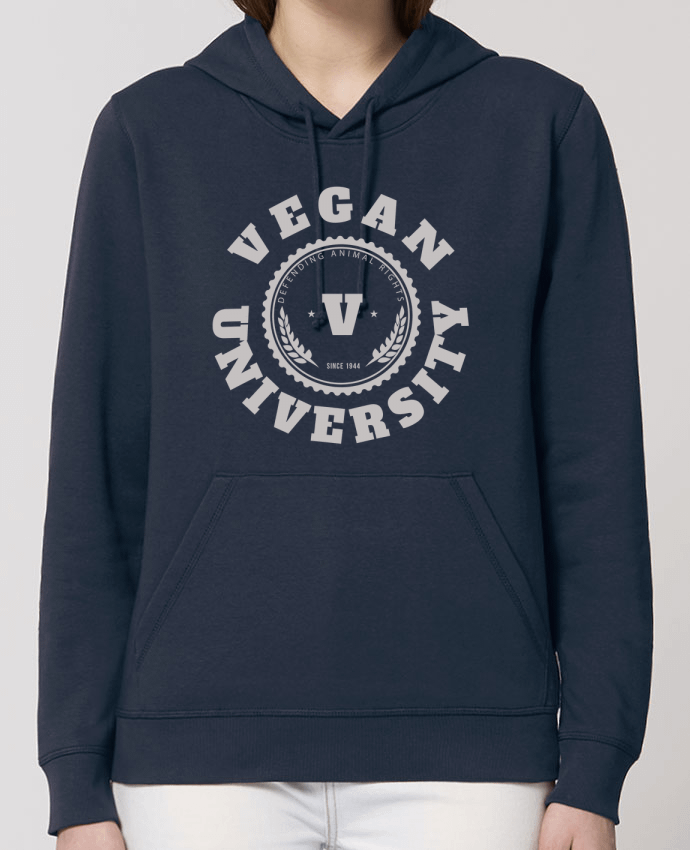 Sweat-Shirt Capuche Essentiel Unisexe Drummer Vegan University Par Les Caprices de Filles