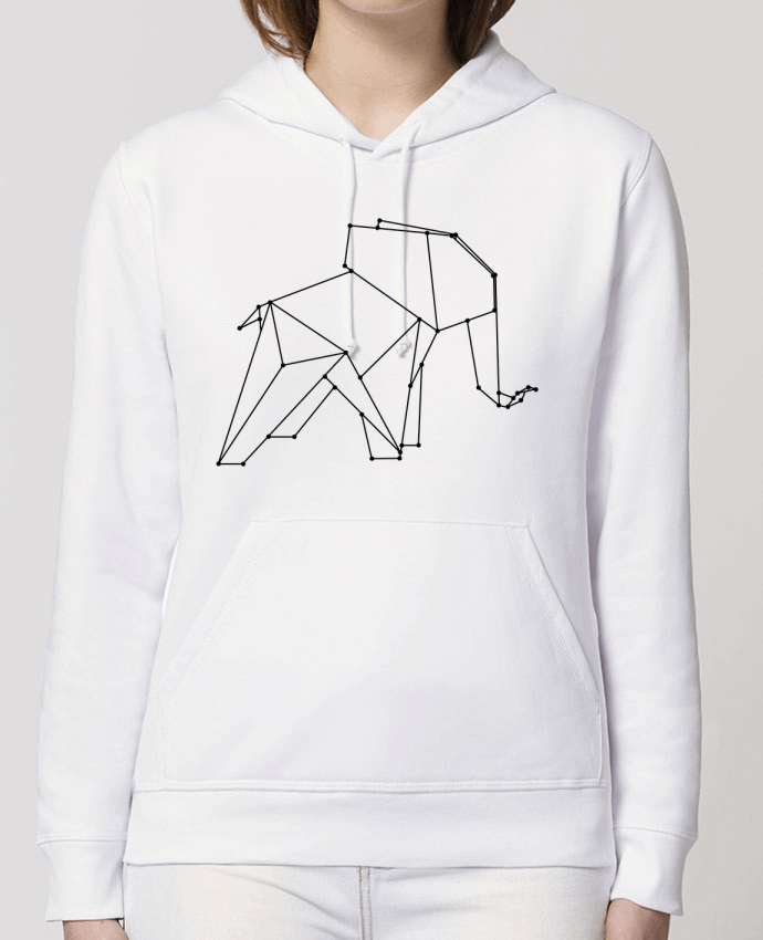 Sweat-Shirt Capuche Essentiel Unisexe Drummer Origami elephant Par /wait-design